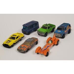 Lot of 6 Vintage Hong Kong Diecast Cars - Hot Wheels Style Playart Fair